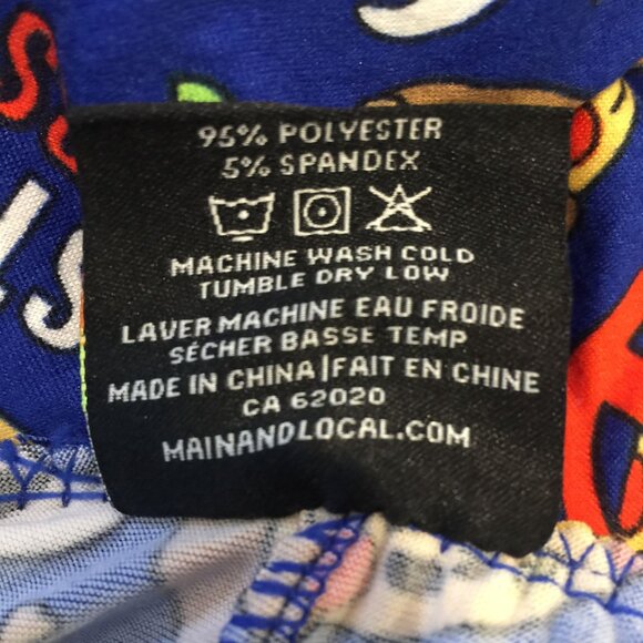 Main & Local Men's Medium Lounge Pants Halloween GHOST CRUSTERS Pizza Ghost - Picture 5 of 5